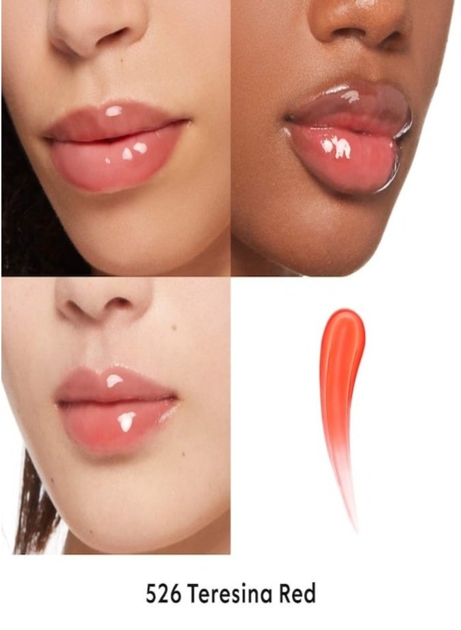 Gucci Hydrating Plumping Lip Gloss 6.5ml – 526 - Teresina Red High-Shine Volumizing Gloss with Moisture Boost - Image 2